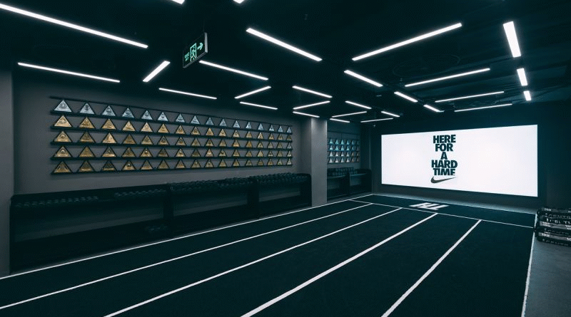 Nike no treinamento híbrido abre House of Athletes na China